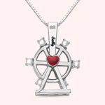 Ferris Wheel Love Necklace with Pearl