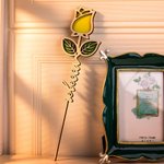Wooden Name Rose Decoration for Women