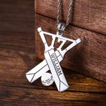 Cricket Necklace with Number & Name