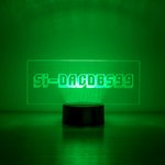 Gamer-blinkendes Namensschild LED-Lampe mit Spielschriftart