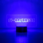 Gamer-blinkendes Namensschild LED-Lampe mit Spielschriftart