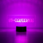 Gamer-blinkendes Namensschild LED-Lampe mit Spielschriftart