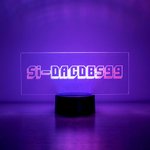 Gamer-blinkendes Namensschild LED-Lampe mit Spielschriftart