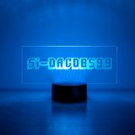 Gamer-blinkendes Namensschild LED-Lampe mit Spielschriftart