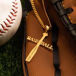 Collana con il nome della croce di baseball