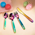 Eenhoornbestekset met naamschepje