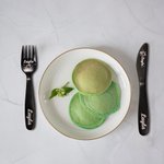 Eenhoornbestekset met naamschepje