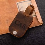 Porte-clés en Cuir Personnalisé avec Photo Calendrier Date er Nom Cadeau d’Anniversaire Noël Mariage pour Homme Femme ou Couple