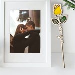 Wooden Name Rose Decoration for Women