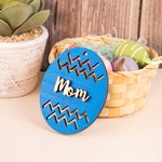 Personalized Wooden Bunny Eggs Easter Basket Tag with Name Easter Gift for Kids