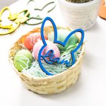 Personalized Wooden Bunny Eggs Easter Basket Tag with Name Easter Gift for Kids