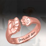 Best Friend Fistbump and Paw Ring