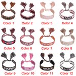 Embroidered Woven Friendship Bracelet