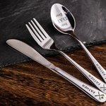 Dad's Personalized Spoons Cutlery Set