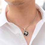 Mobius Infinite Eagle Necklace in Sterling Silver