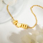 Cute Two Initials Relationship Necklace For Her