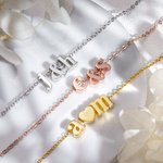 Cute Two Initials Relationship Necklace For Her