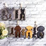 Personalised Wooden Dog Butt Leash Holder Belt Hook with Name Birthday Housewarming Christmas Gift for Friend Familiy Dog Lover