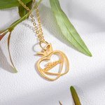 Personalized Apple Name Necklace