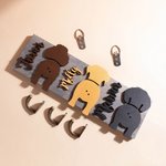 Personalised Wooden Dog Butt Leash Holder Belt Hook with Name Birthday Housewarming Christmas Gift for Friend Familiy Dog Lover