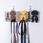 Personalised Wooden Dog Butt Leash Holder Belt Hook with Name Birthday Housewarming Christmas Gift for Friend Familiy Dog Lover