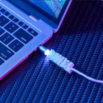 3D-utskrift Namn LED Flödande Magnetisk USB-kabel