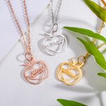 Personalized Apple Name Necklace