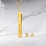 Sparkling DIY Letters Necklace with Initials