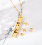 Sparkling DIY Letters Necklace with Initials