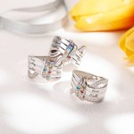 Personalized 1-8 Names Family Birthstone Ring Mother's Day Christmas Birthday Gift for Mom Grandma