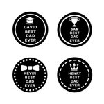 Personalized Best Dad Ever Wine Bottle Stopper Rubber Cork