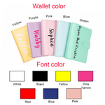 Personalized Cash Envelope Budget Saving Binder Wallet for Cash ID Card Stuffing