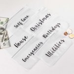 Personalized Cash Envelope Budget Saving Binder Wallet for Cash ID Card Stuffing