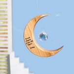 Unique Moon Crystal Suncatcher Window Decor