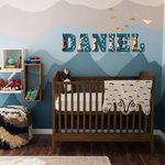 Wooden Nursery Baby Name Sign Decor