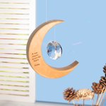 Unique Moon Crystal Suncatcher Window Decor