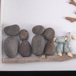 Custom Pebble Art Family Tree Picture Frame