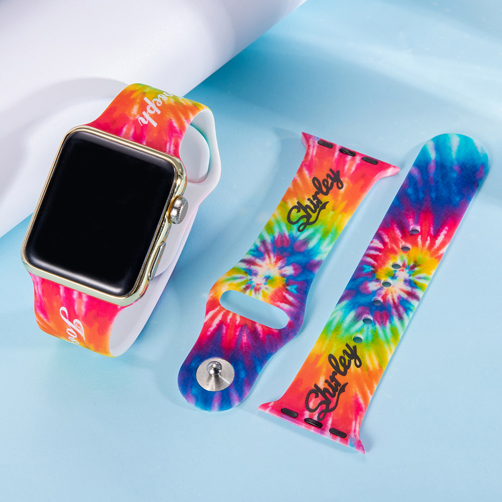 Personalized Colorful Tie Dye Apple Watch Band CALLIE