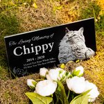 Personalised Pet's Portrait Memorial Headstones Pet Loss Stone Memorial Sympathy Gift for Pet Lover Owner