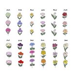 Personalized Wood Name Birth Flower Holiday Ornaments