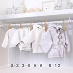 Custom Wood Baby Closet Dividers Set of 7