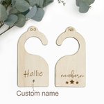 Custom Wood Baby Closet Dividers Set of 7