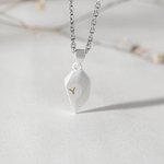 2 Pieces Custom Magnetic Patchwork Heart-Shaped Necklace