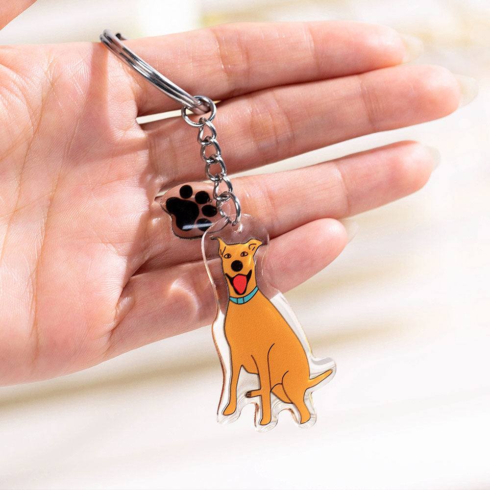Custom Creative Faceless Photo Portrait Keychain CALLIE