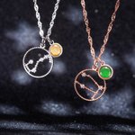 Birthstone Constellation Zodiac Necklace