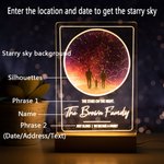 Custom Starry Sky & Silhouette Night Light