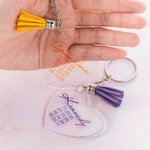 Mom oder Grandma Custom Gravur Quaste Schlüsselanhänger