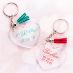 Mom oder Grandma Custom Gravur Quaste Schlüsselanhänger