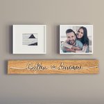 Personalized Wooden Love Sign Couple Names Plate Rustic Home Decoration Wedding Anniversary Valentine's Day for Couple
