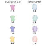 Personalized Mother and Daughter Digital Portrait Print Framed Wall Art